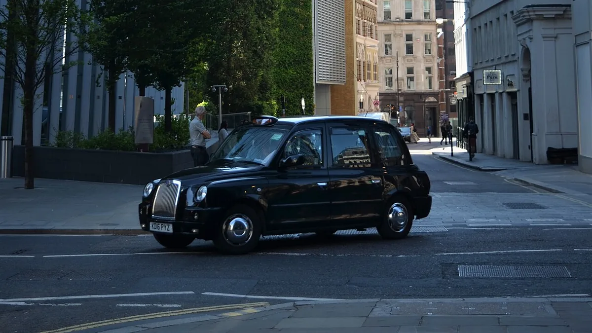 A London taxi. Photograph by It's No Game, CC BY 2.0.