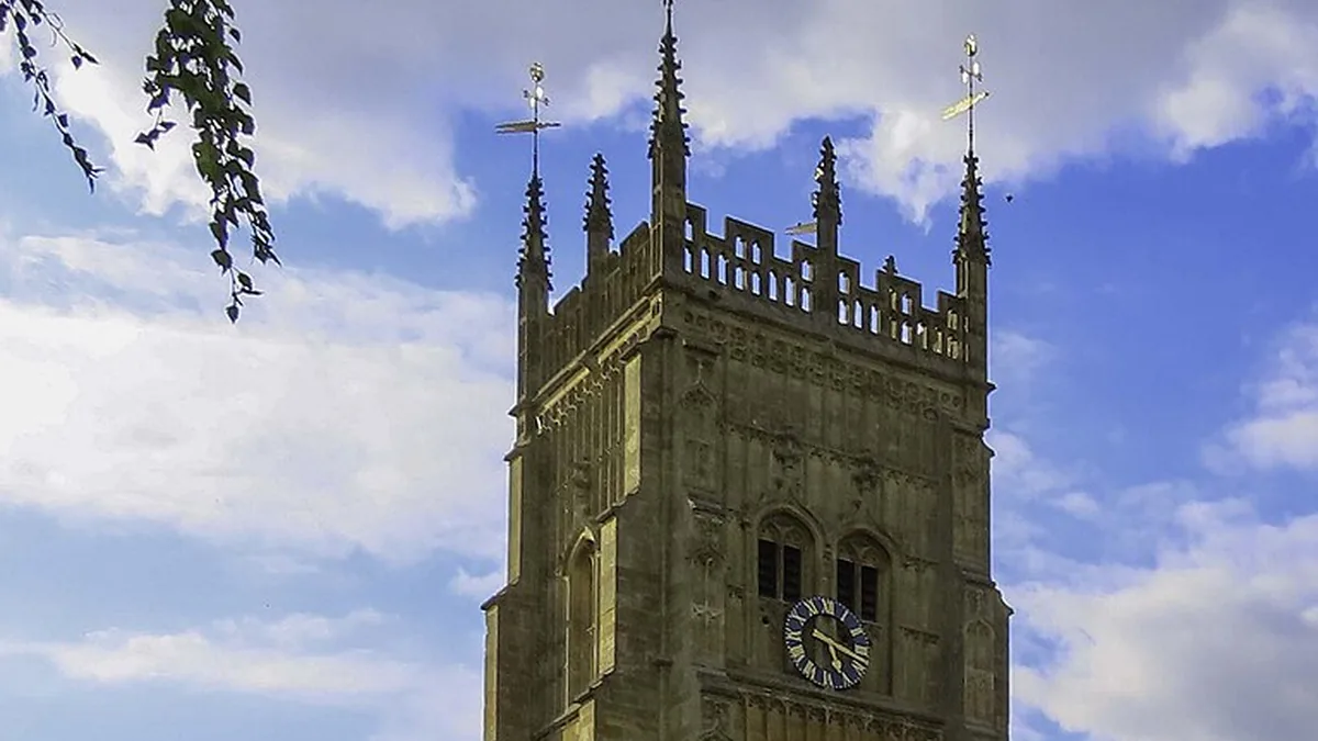 The bell tower in Evesham. Photograph by Steve Daniels, CC BY-SA 2.0.