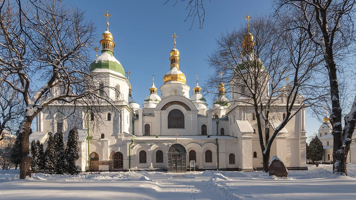 Saint Sophia's Cathedral in Kyiv. Photograph by Rbrechko, CC BY-SA 4.0.