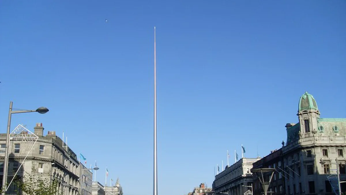 The Spire on O'Connell Street in Dublin. Photograph by Stephen Sweeney, CC BY-SA 2.0.