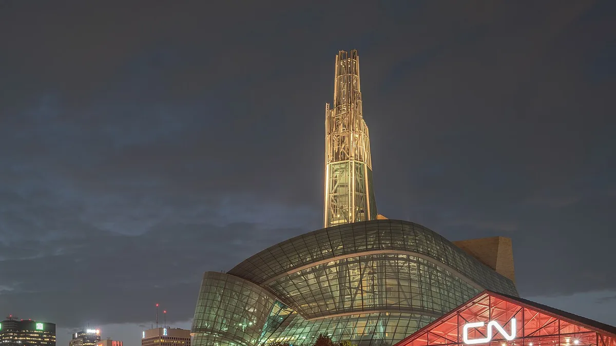 The Canadian Museum for Human Rights in Winnipeg. Photograph by Ethan Sahagun, CC BY 4.0.