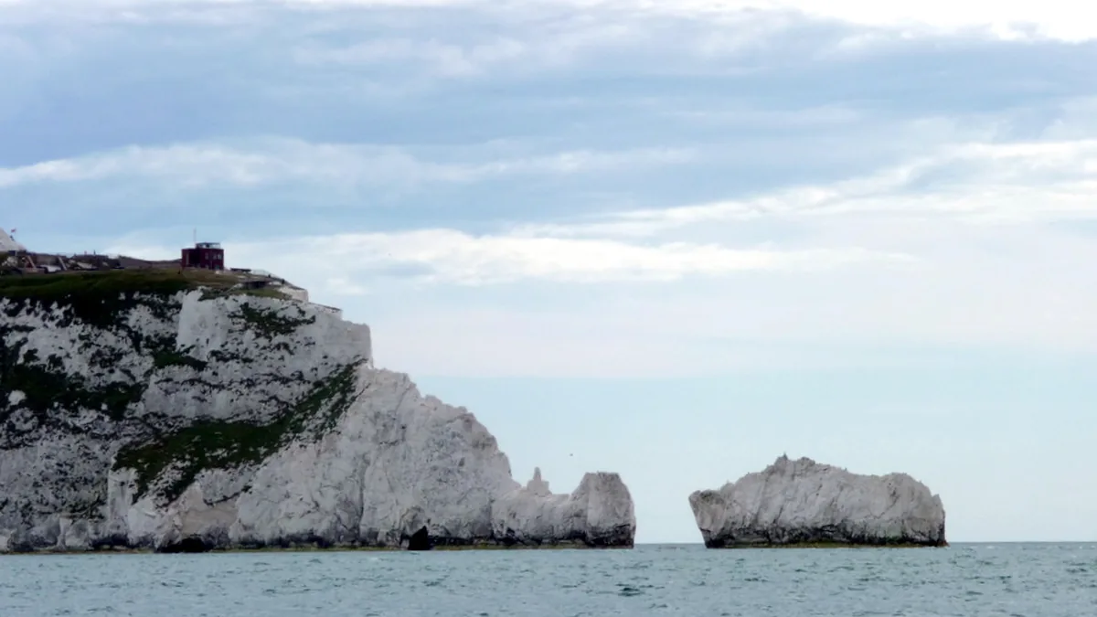 The Needles on the Isle of Wight. Photograph by Christine Matthews, CC BY-SA 2.0.
