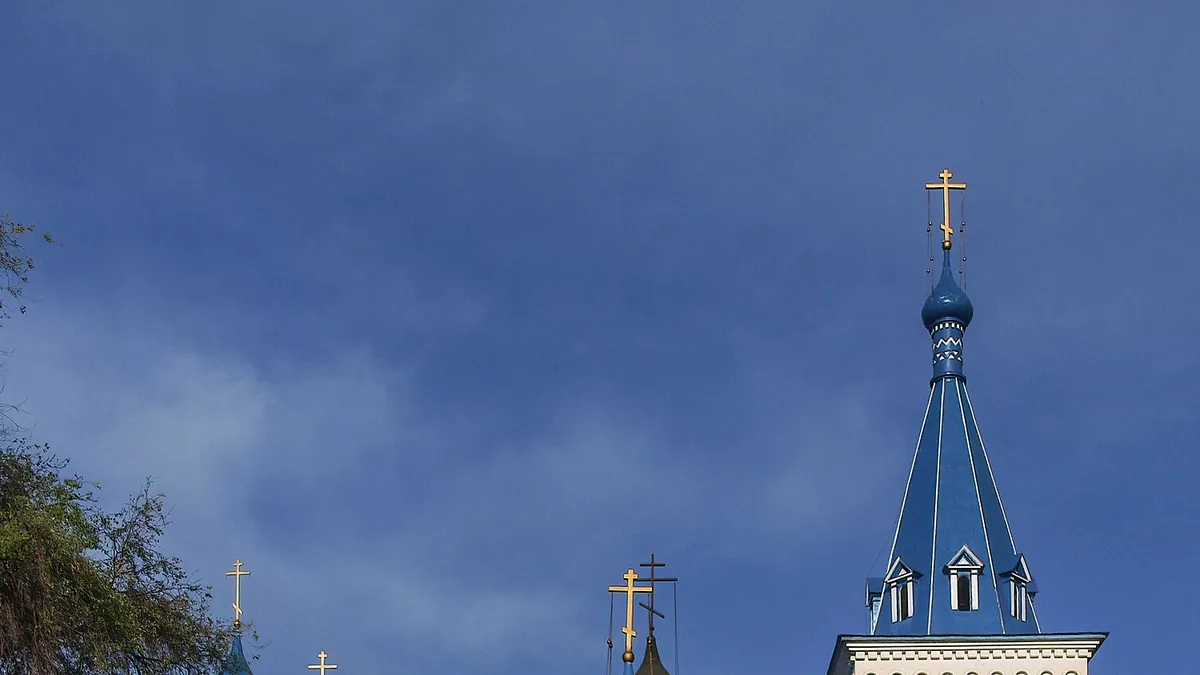 A cathedral in Bishkek. Photograph by Petar Milošević, CC BY-SA 3.0.