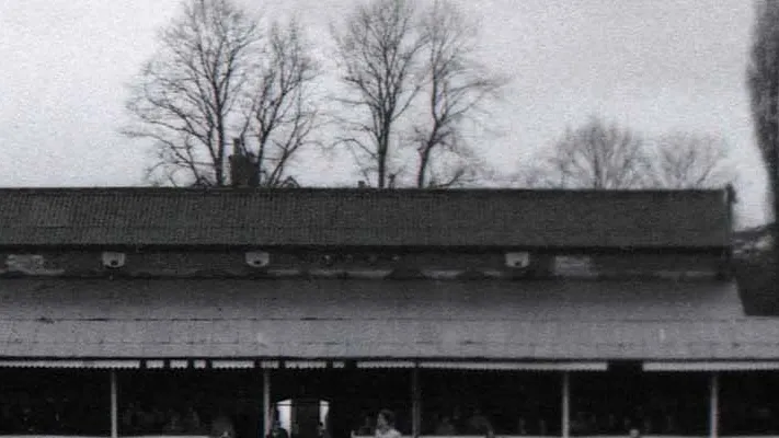 The stand at Clarence Park, home of St Albans City. Photograph by Steve Daniels, CC BY-SA 2.0.