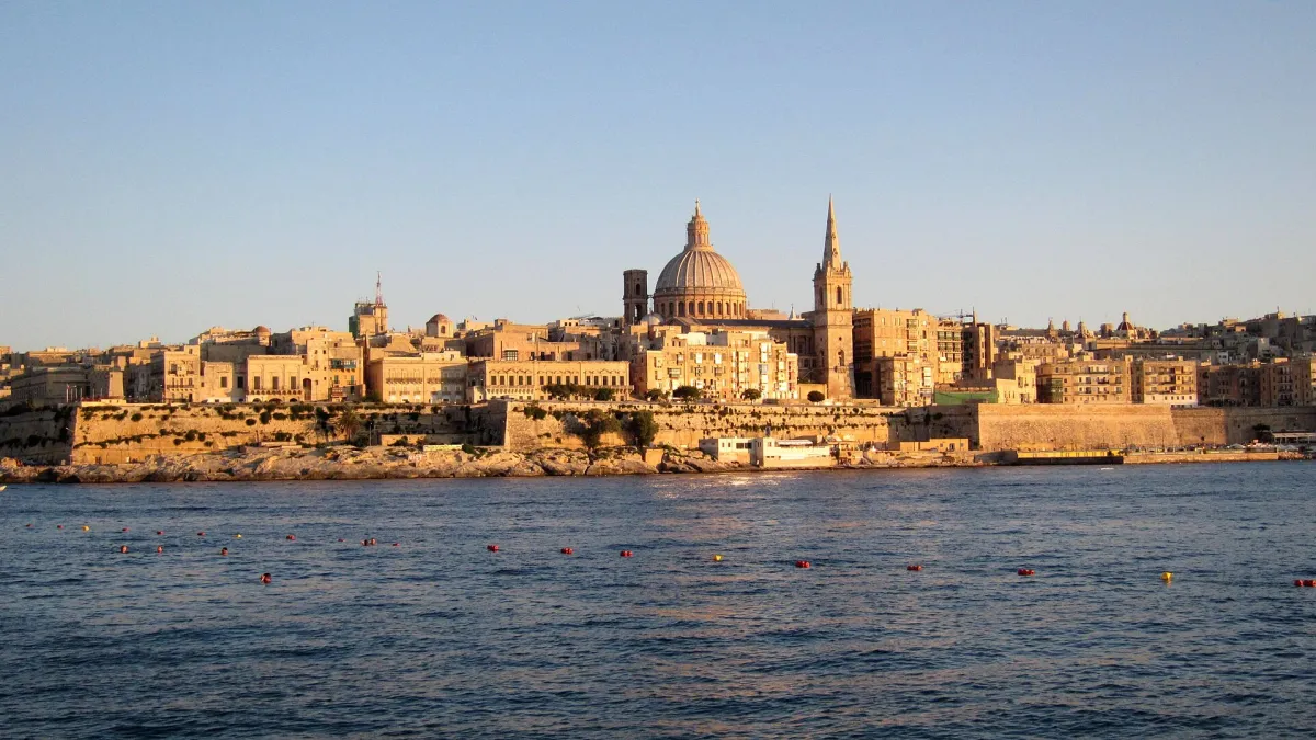 Valletta across Marsamxett Harbour. Photograph by Martin Furtschegger, CC BY 3.0.