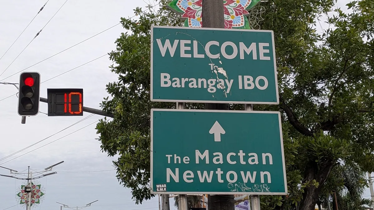 Welcome sign for Barangay Ibo, Lapu-Lapu City. Photograph by Martin Michlmayr, CC BY-SA 4.0.