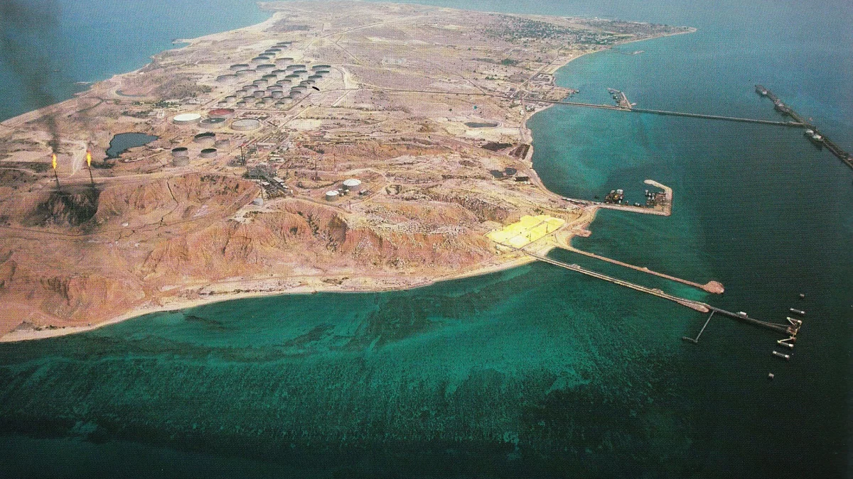 Kharg Island oil terminal, Persian Gulf
